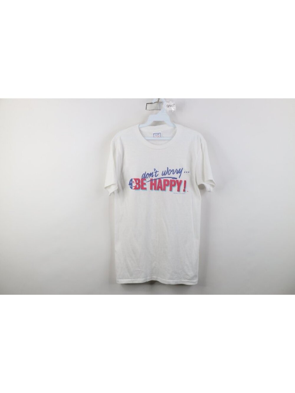 Vintage 80s Womens Medium Bobby Mcferrin Don't Worry Be Happy Band T-Shirt Usa